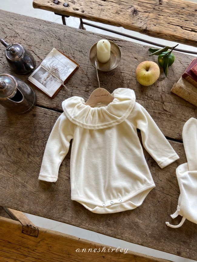 ANNE SHIRLEY - Korean Children Fashion - #Kfashion4kids - Creamy Velvet Rabbit Bodysuit with Bonnet - 6