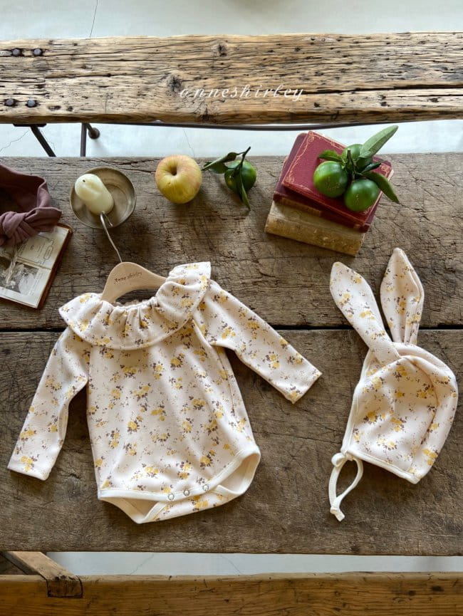 ANNE SHIRLEY - Korean Children Fashion - #Kfashion4kids - Flower Rabbit Bodysuit