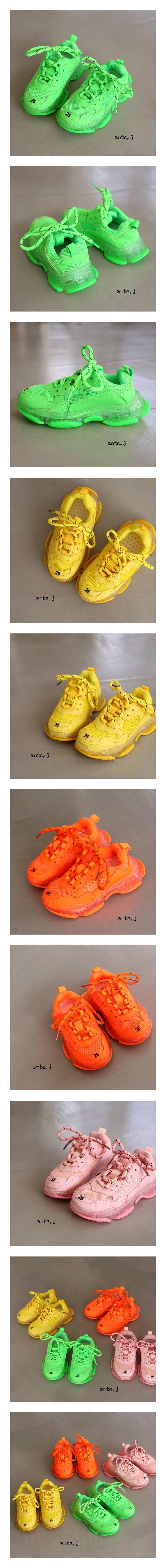 ANTE J - Korean Children Fashion - #Kfashion4kids - Neon Sneakers