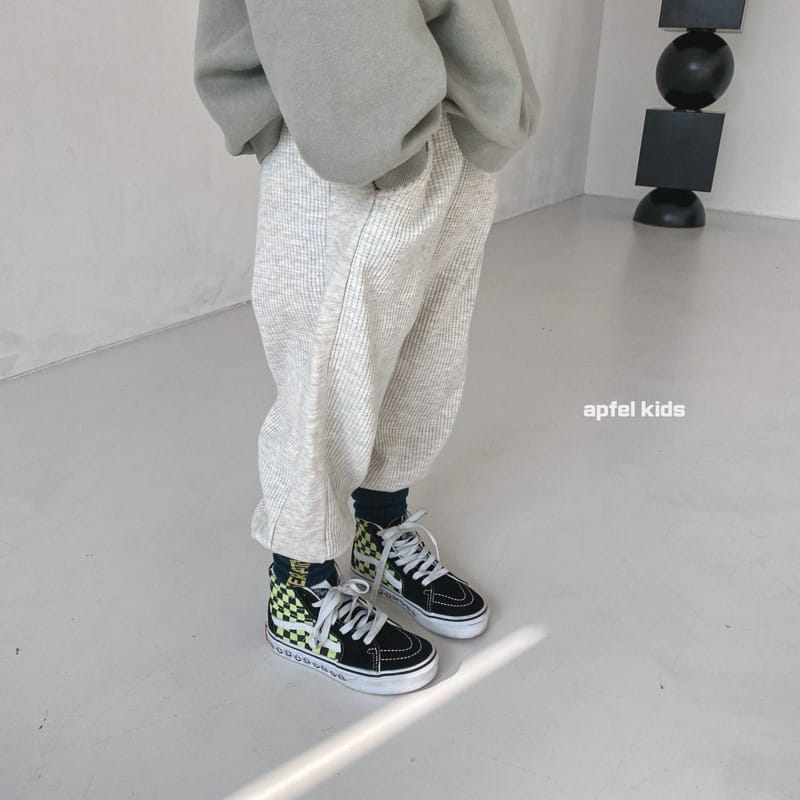 APFEL - Korean Children Fashion - #Kfashion4kids - Momm Waffle Jogger Pants