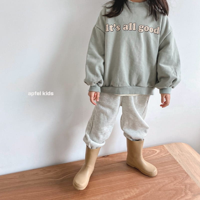 APFEL - Korean Children Fashion - #Kfashion4kids - Momm Waffle Jogger Pants - 4