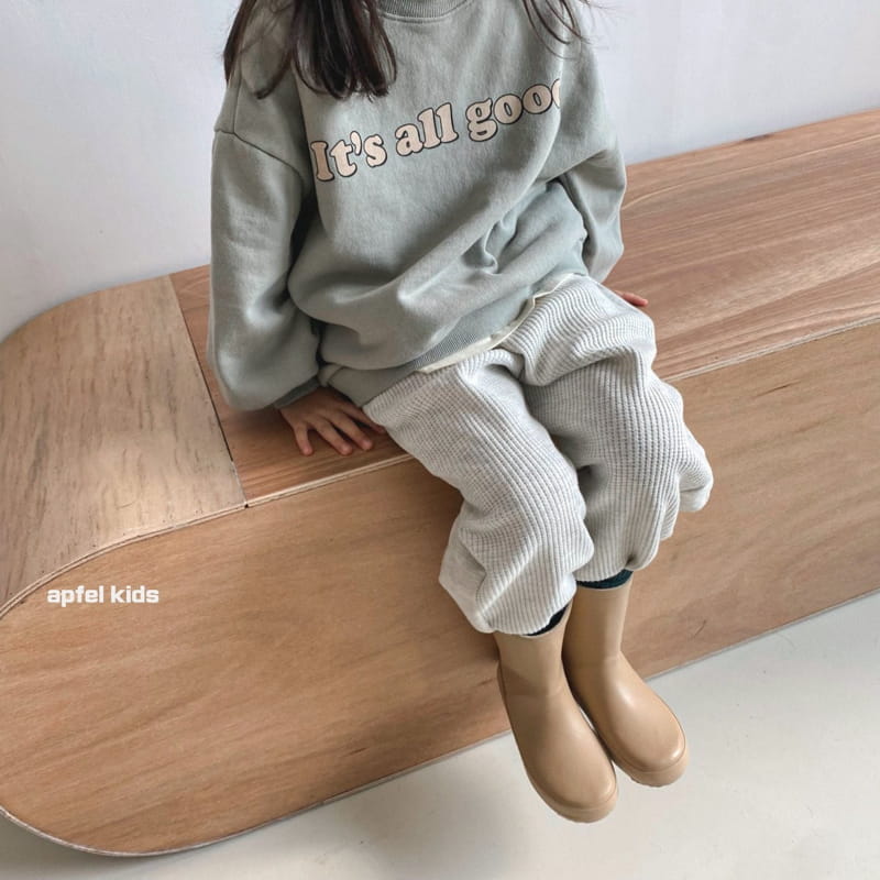 APFEL - Korean Children Fashion - #Kfashion4kids - Momm Waffle Jogger Pants - 7