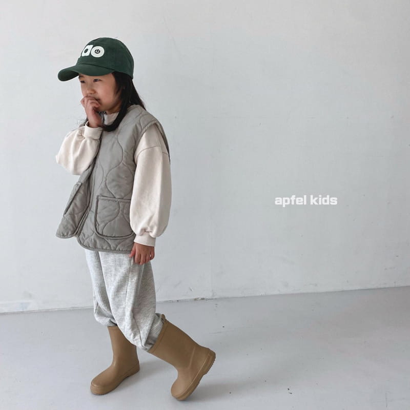 APFEL - Korean Children Fashion - #Kfashion4kids - Momm Waffle Jogger Pants - 8
