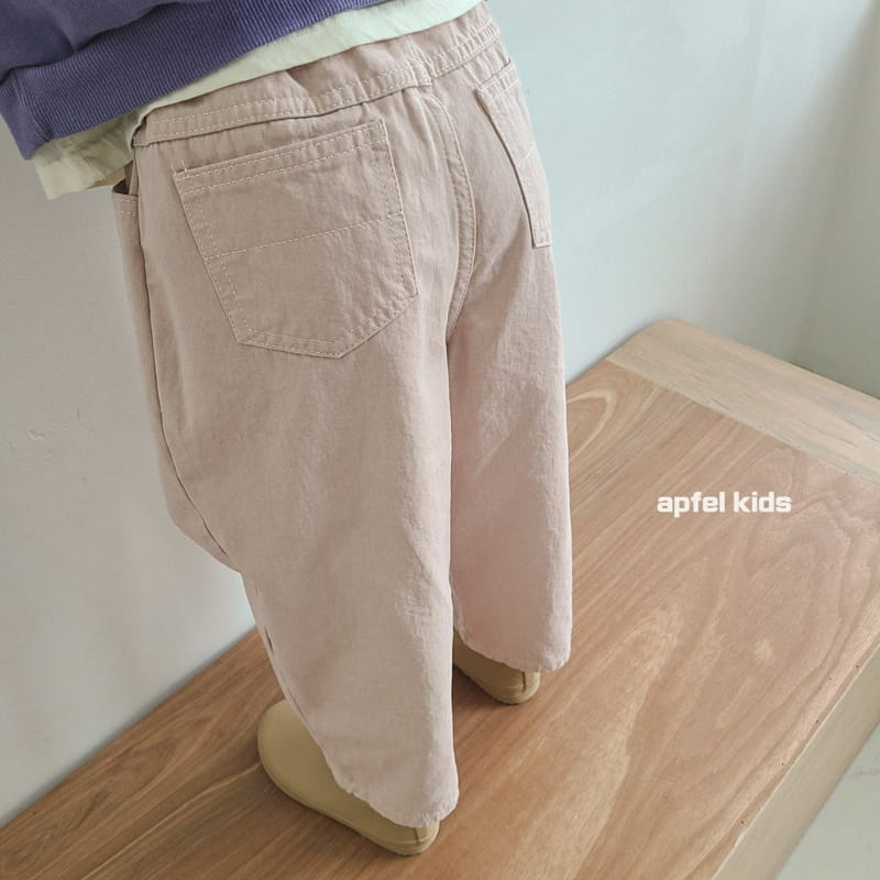 APFEL - Korean Children Fashion - #Kfashion4kids - Canvas Wide Pants - 4