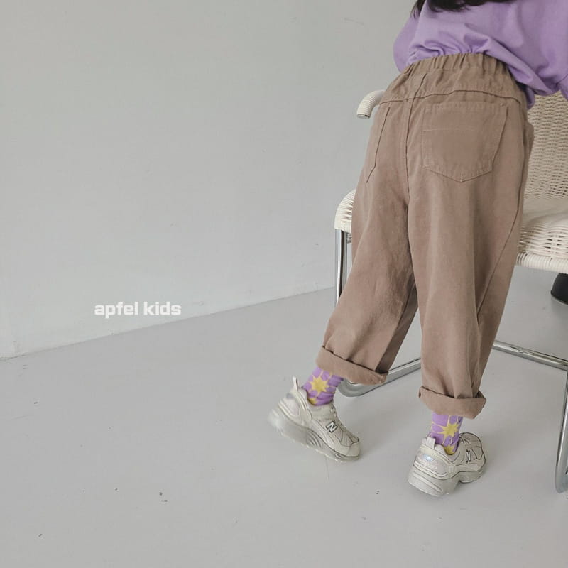 APFEL - Korean Children Fashion - #Kfashion4kids - Canvas Wide Pants - 9