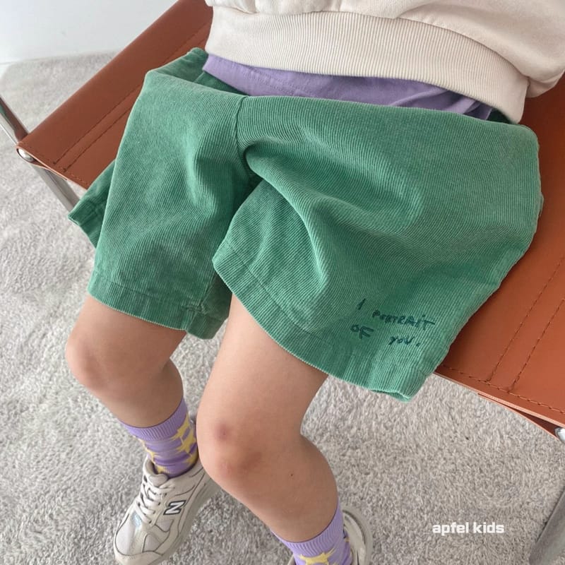 APFEL - Korean Children Fashion - #Kfashion4kids - Corduroy Shorts