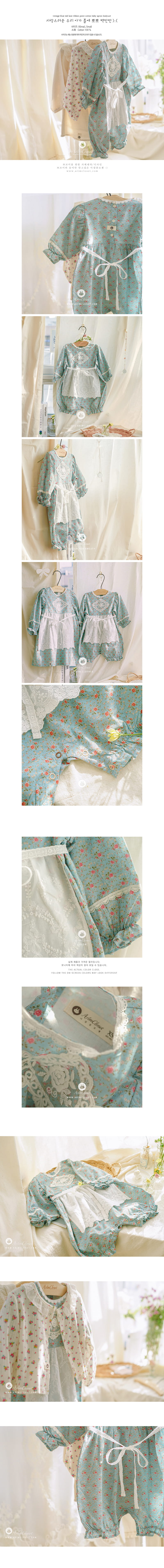 ARIM CLOSET - Korean Children Fashion - #Kfashion4kids - Vintage Apron Bodysuit - 2
