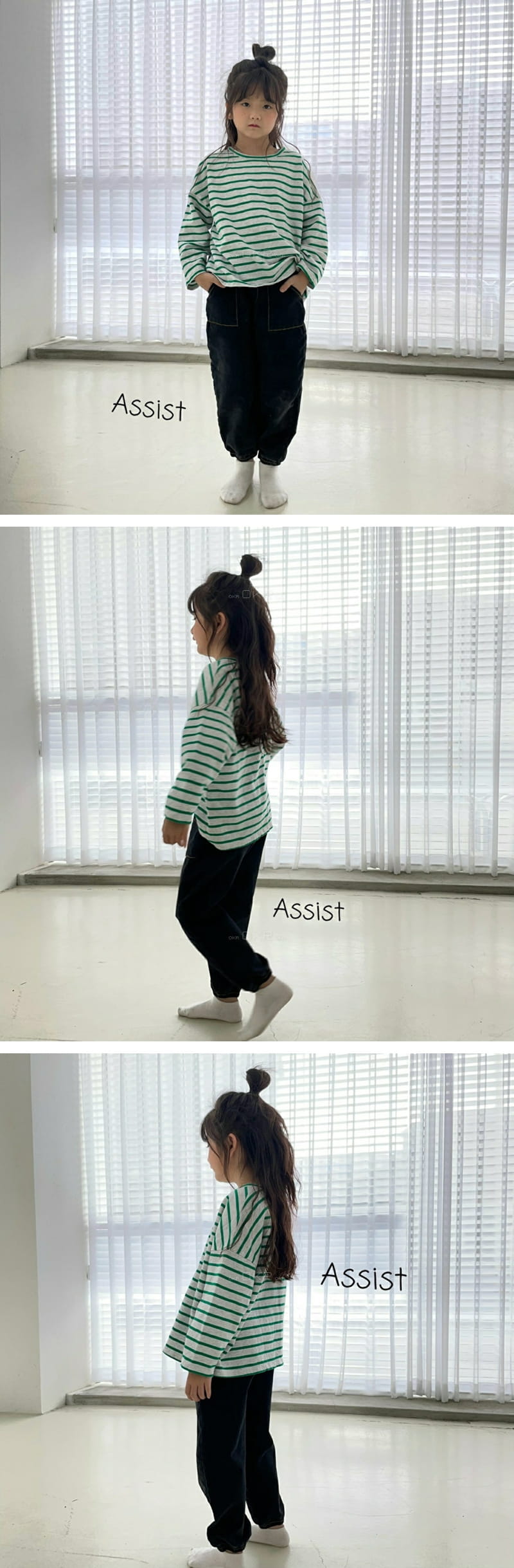 ASSIST - Korean Children Fashion - #Kfashion4kids - Stripe Tee