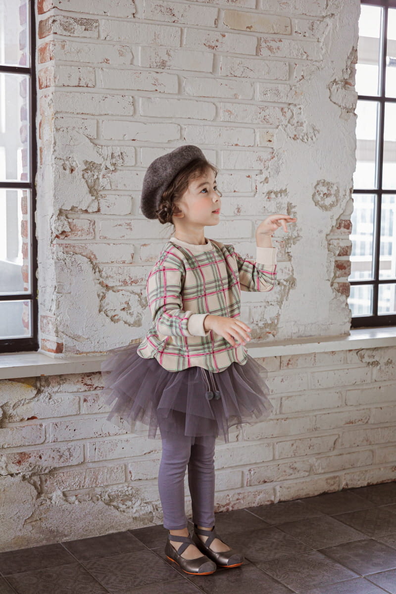 BABY DOLL - Korean Children Fashion - #Kfashion4kids - Check Wave Tee - 7