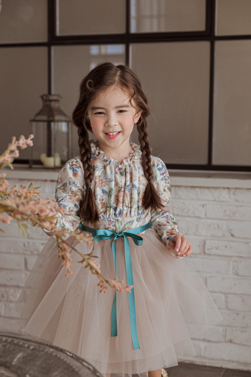 BABY DOLL - Korean Children Fashion - #Kfashion4kids - Pade Flower One-piece - 3