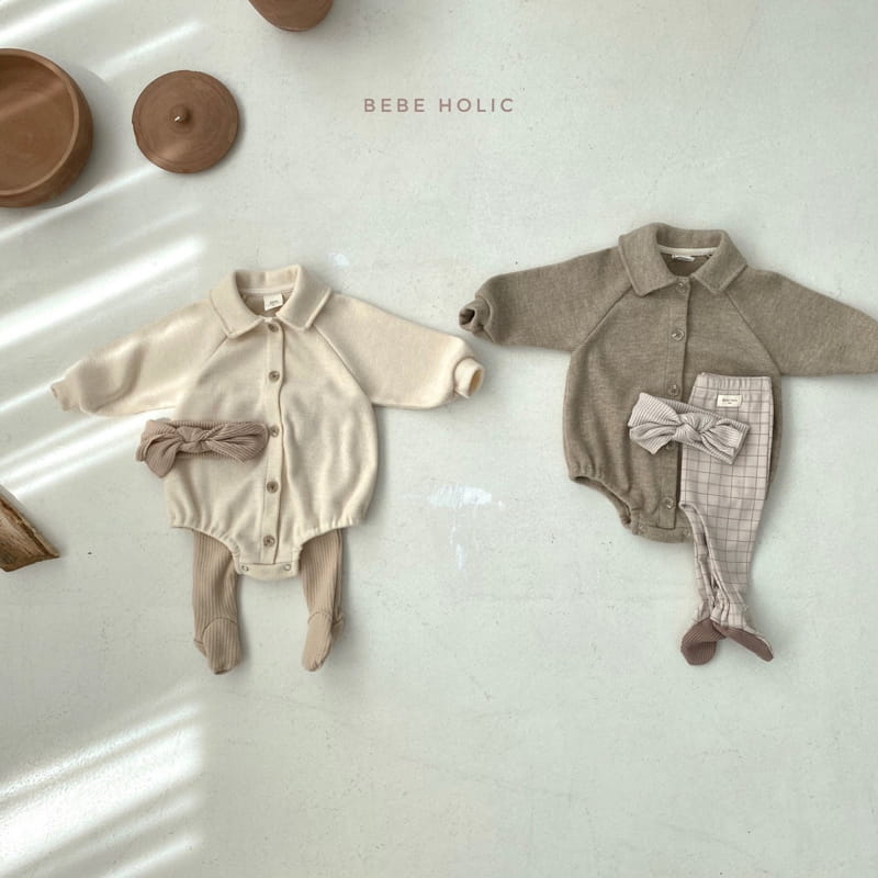 BEBE HOLIC - Korean Children Fashion - #Kfashion4kids - Wool Collar Bodysuit - 9