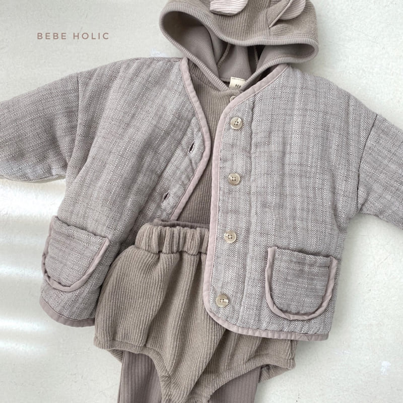 BEBE HOLIC - Korean Children Fashion - #Kfashion4kids - Herringbone Jumper - 6