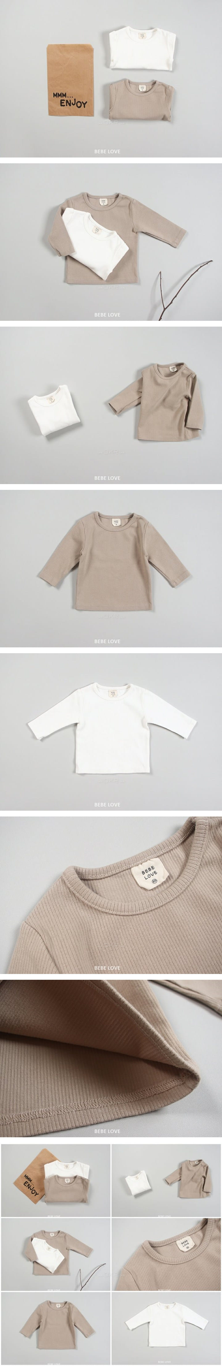 BEBE LOVE - Korean Children Fashion - #Kfashion4kids - Rib Tee