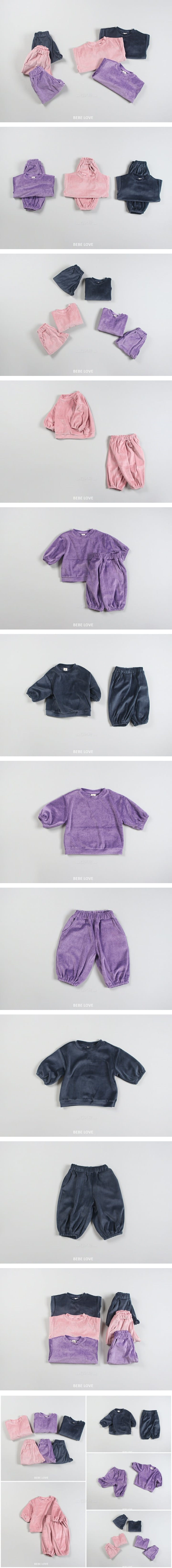 BEBE LOVE - Korean Children Fashion - #Kfashion4kids - Fresh Velvet Set