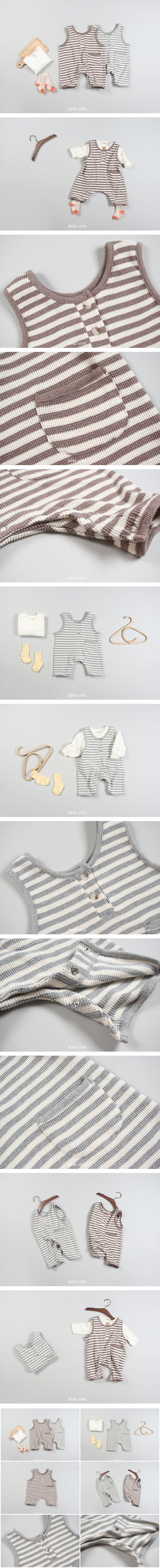 BEBE LOVE - Korean Children Fashion - #Kfashion4kids - Waffle Bodysuit