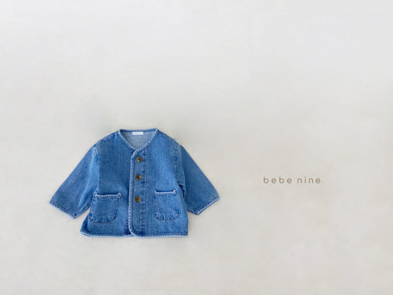BEBE NINE - Korean Children Fashion - #Kfashion4kids - Denim Washing Jacket