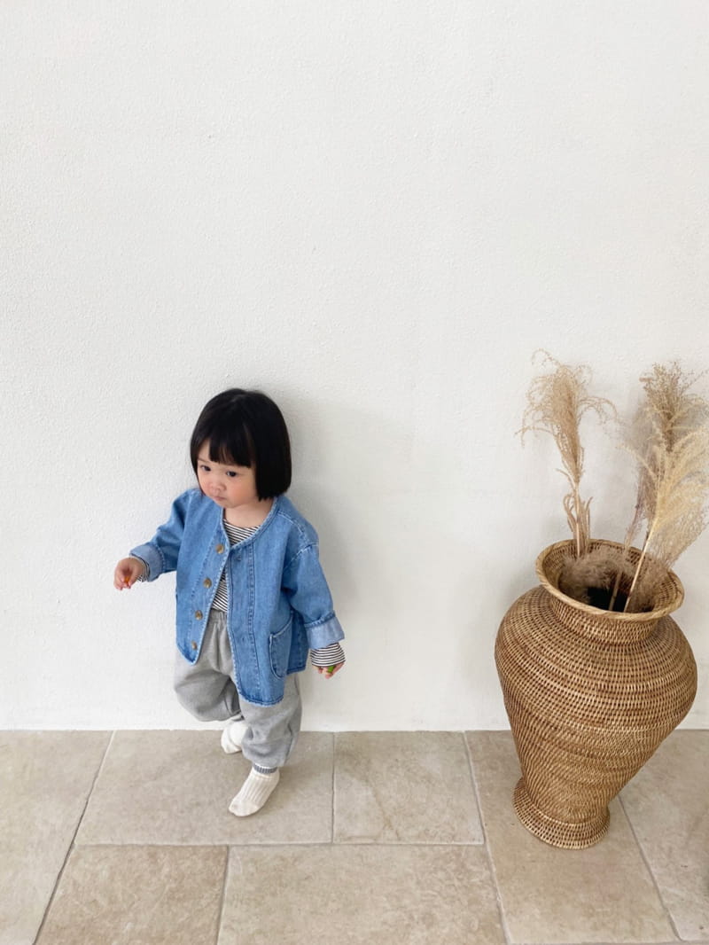 BEBE NINE - Korean Children Fashion - #Kfashion4kids - Denim Washing Jacket - 4