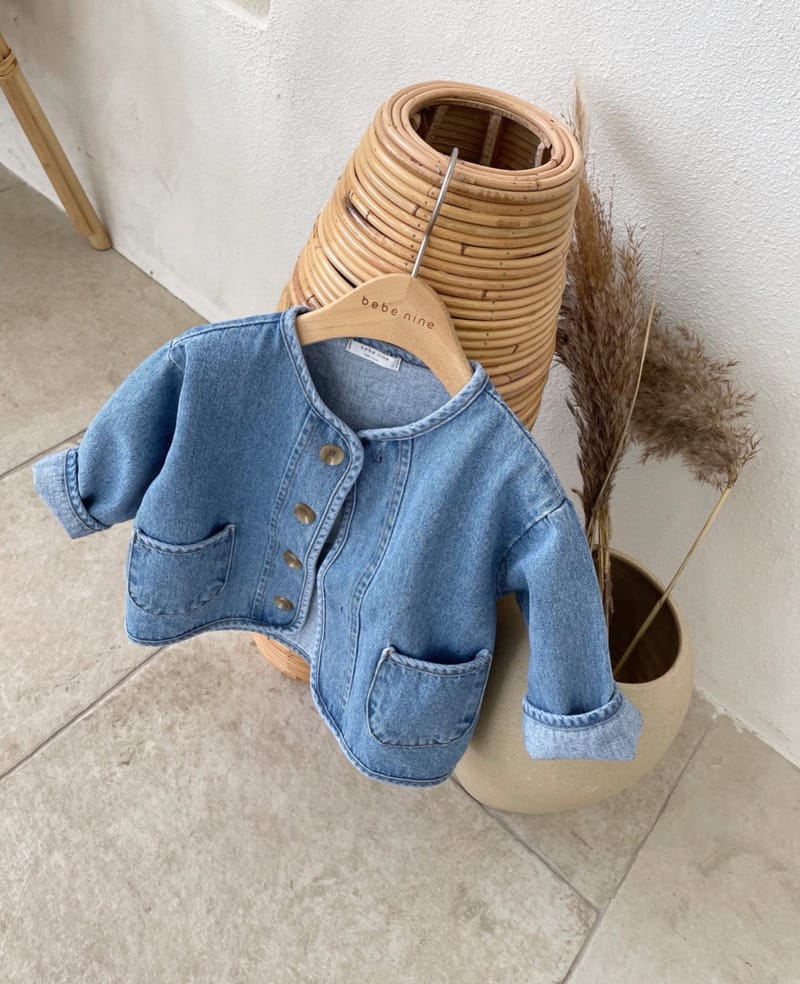 BEBE NINE - Korean Children Fashion - #Kfashion4kids - Denim Washing Jacket - 8