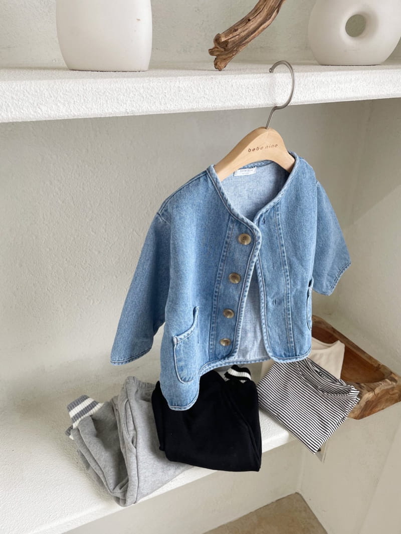 BEBE NINE - Korean Children Fashion - #Kfashion4kids - Denim Washing Jacket - 9