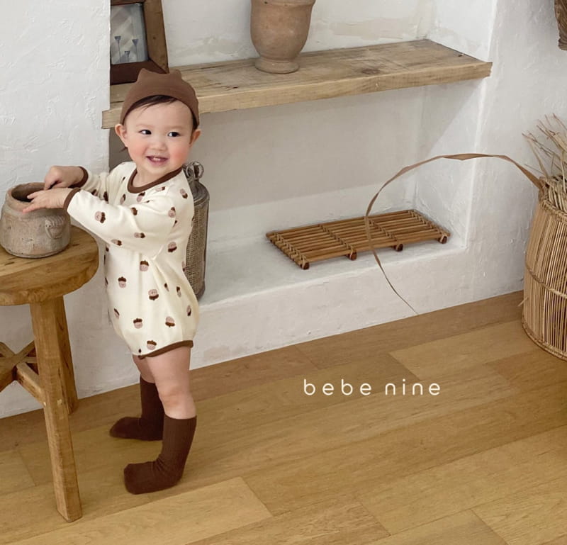 BEBE NINE - Korean Children Fashion - #Kfashion4kids - Acorn Romper with Beanie - 4
