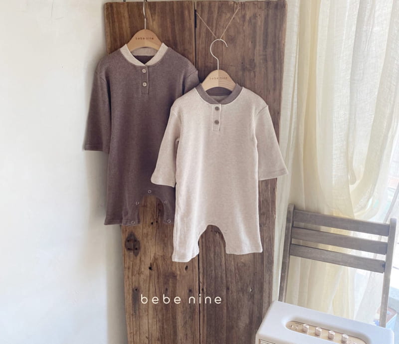 BEBE NINE - Korean Children Fashion - #Kfashion4kids - Autumn Waffle Bodysuit
