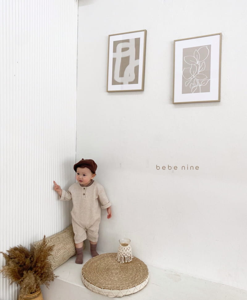 BEBE NINE - Korean Children Fashion - #Kfashion4kids - Autumn Waffle Bodysuit - 5