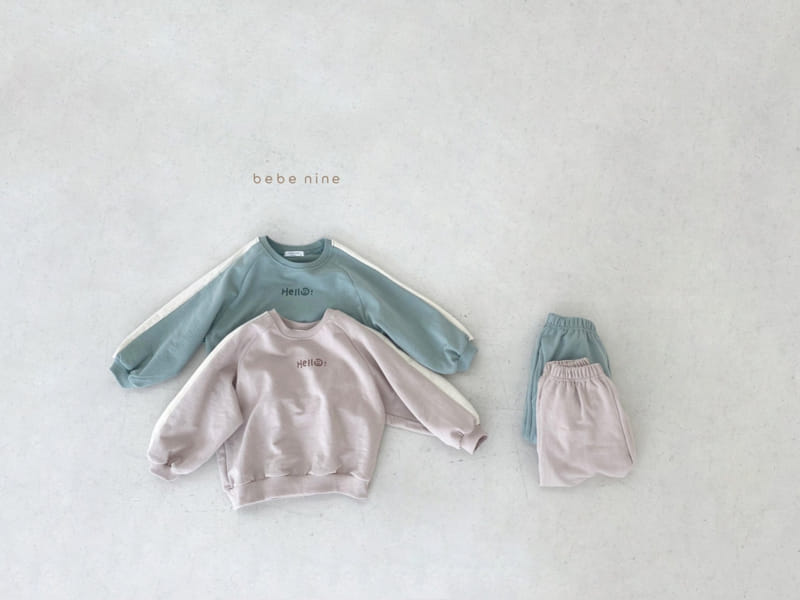 BEBE NINE - Korean Children Fashion - #Kfashion4kids - Hello Top Bottom Set