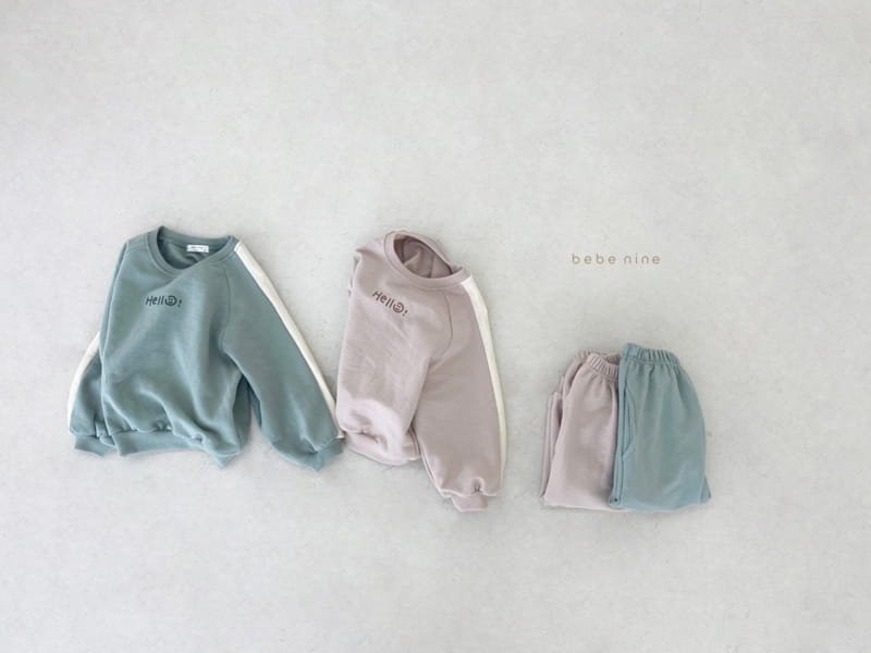 BEBE NINE - Korean Children Fashion - #Kfashion4kids - Hello Top Bottom Set - 10