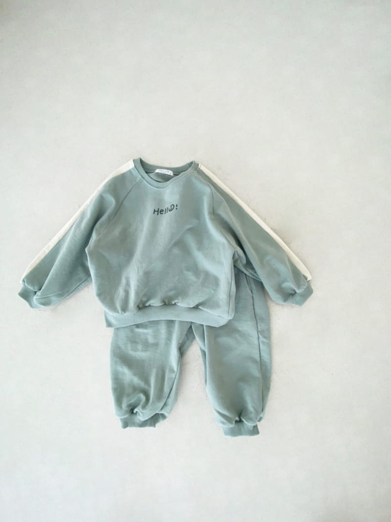 BEBE NINE - Korean Children Fashion - #Kfashion4kids - Hello Top Bottom Set - 11