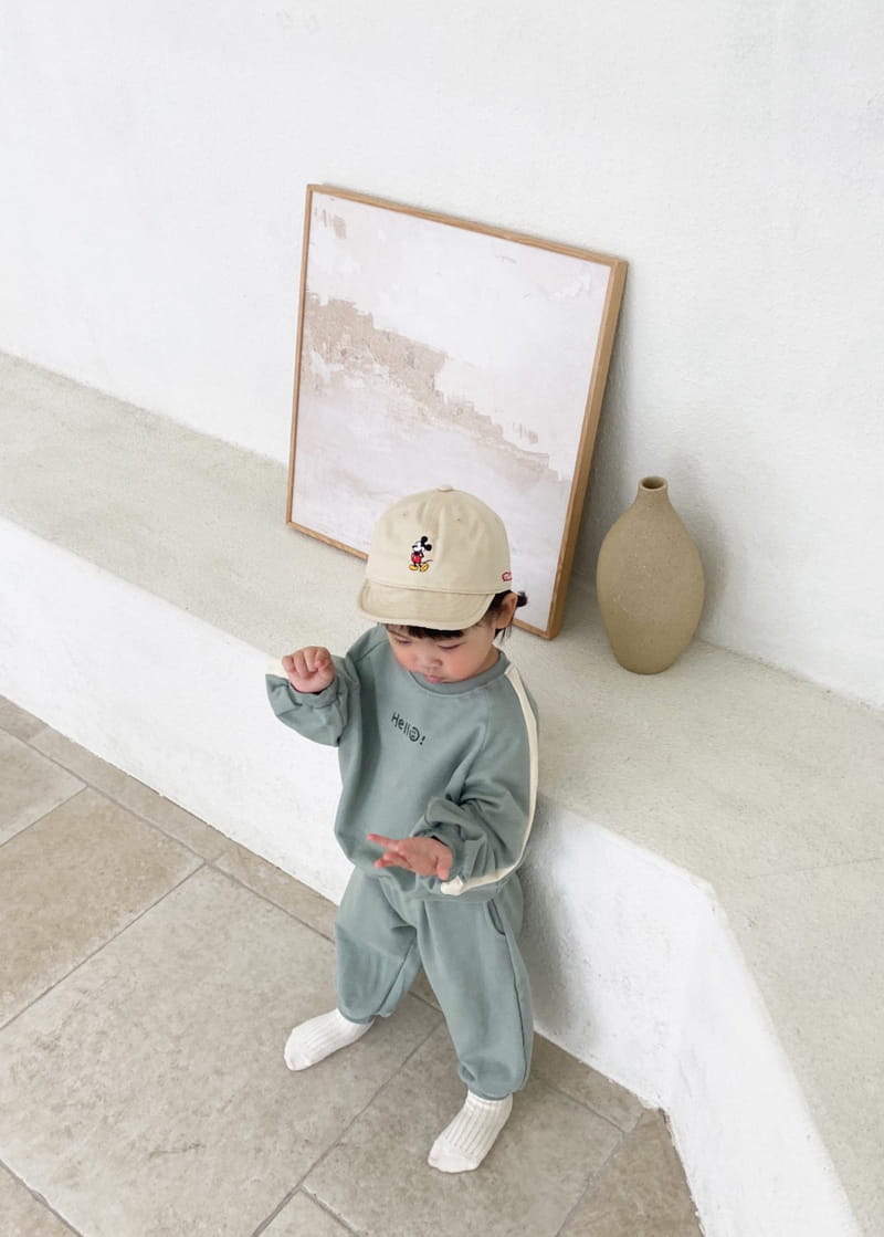BEBE NINE - Korean Children Fashion - #Kfashion4kids - Hello Top Bottom Set - 4