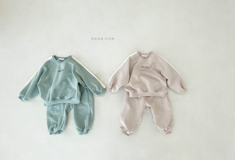 BEBE NINE - Korean Children Fashion - #Kfashion4kids - Hello Top Bottom Set - 8