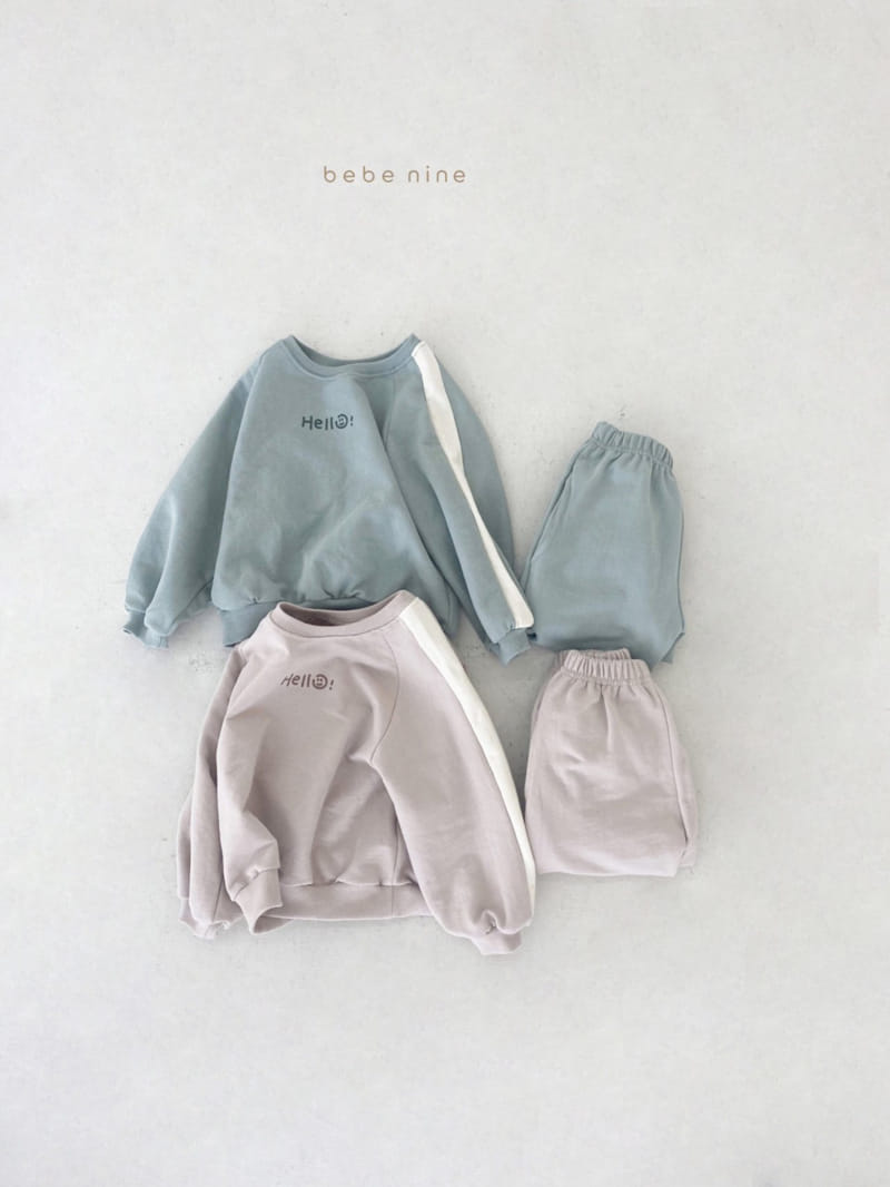 BEBE NINE - Korean Children Fashion - #Kfashion4kids - Hello Top Bottom Set - 9