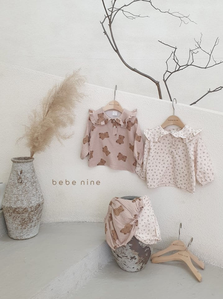 BEBE NINE - Korean Children Fashion - #Kfashion4kids - Beeb Frill Top Bloomer Set 