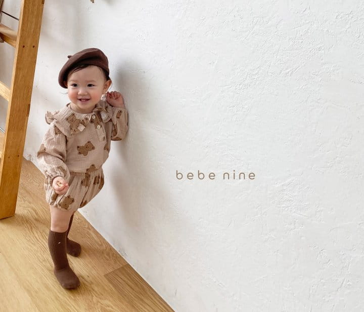 BEBE NINE - Korean Children Fashion - #Kfashion4kids - Beeb Frill Top Bloomer Set  - 6