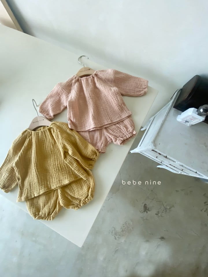 BEBE NINE - Korean Children Fashion - #Kfashion4kids - Bebe Marie Top Bottom Set - 3