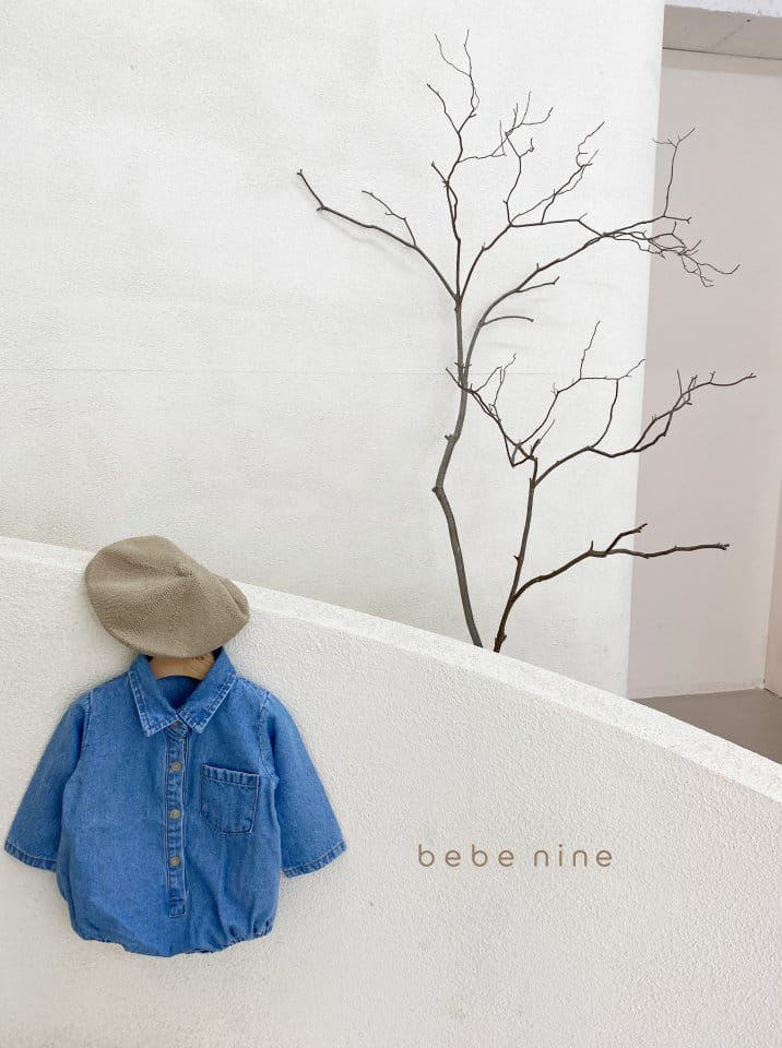 BEBE NINE - Korean Children Fashion - #Kfashion4kids - Bebe Pocket Denim Bodysuit