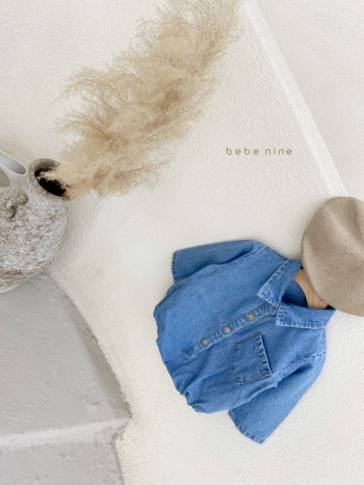 BEBE NINE - Korean Children Fashion - #Kfashion4kids - Bebe Pocket Denim Bodysuit - 3