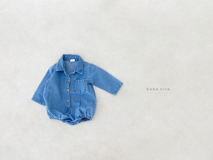BEBE NINE - Korean Children Fashion - #Kfashion4kids - Bebe Pocket Denim Bodysuit - 4