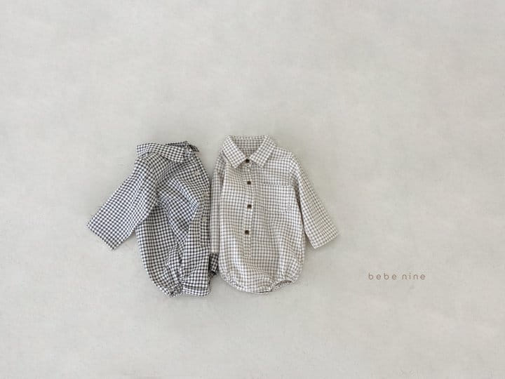 BEBE NINE - Korean Children Fashion - #Kfashion4kids - Bebe Coco Check Bodysuit - 10