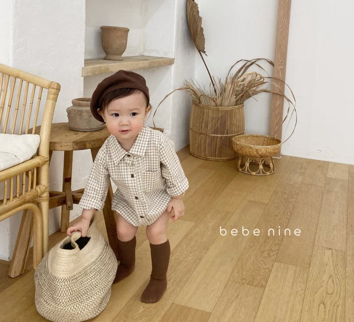 BEBE NINE - Korean Children Fashion - #Kfashion4kids - Bebe Coco Check Bodysuit - 7