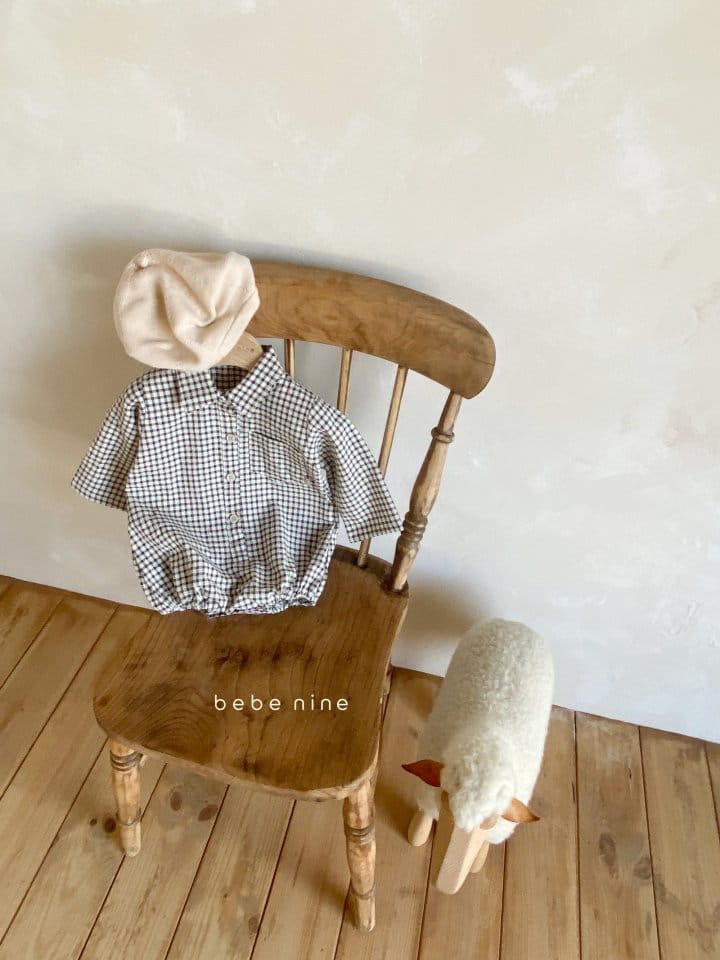 BEBE NINE - Korean Children Fashion - #Kfashion4kids - Bebe Coco Check Bodysuit - 8