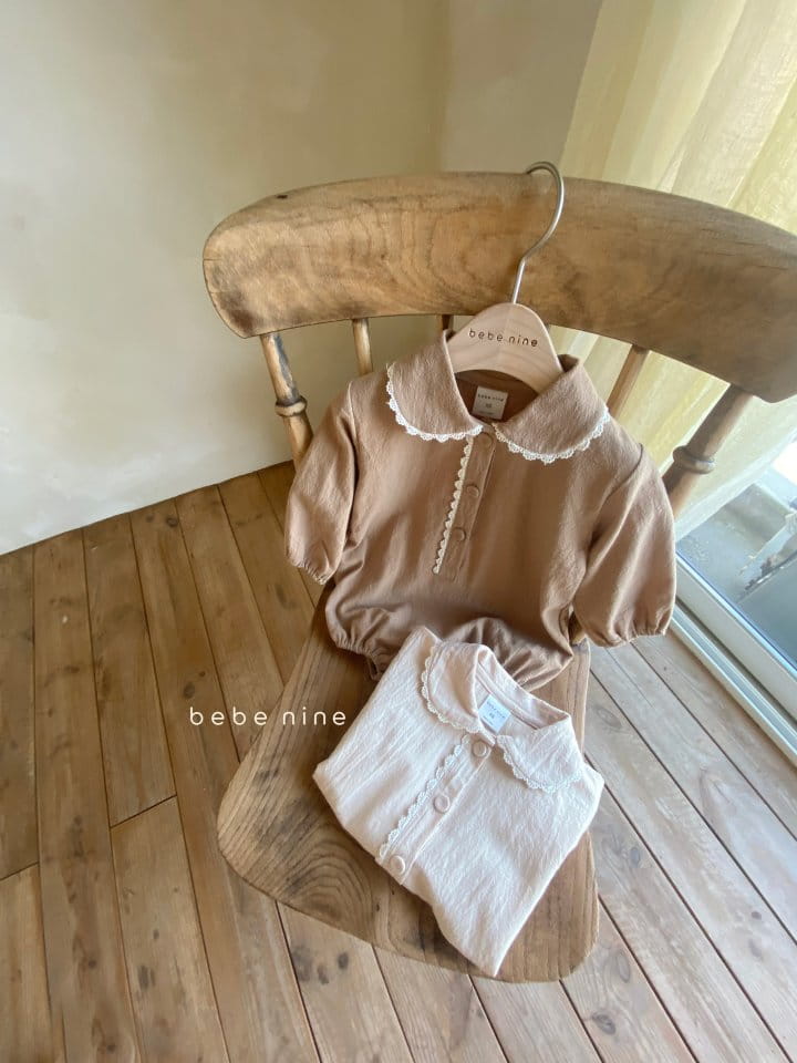 BEBE NINE - Korean Children Fashion - #Kfashion4kids - Bebe Collat Lace Bodysuit - 5
