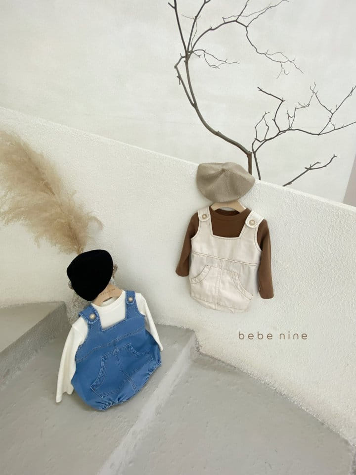 BEBE NINE - Korean Children Fashion - #Kfashion4kids - Bebe Denim Dungarees - 2