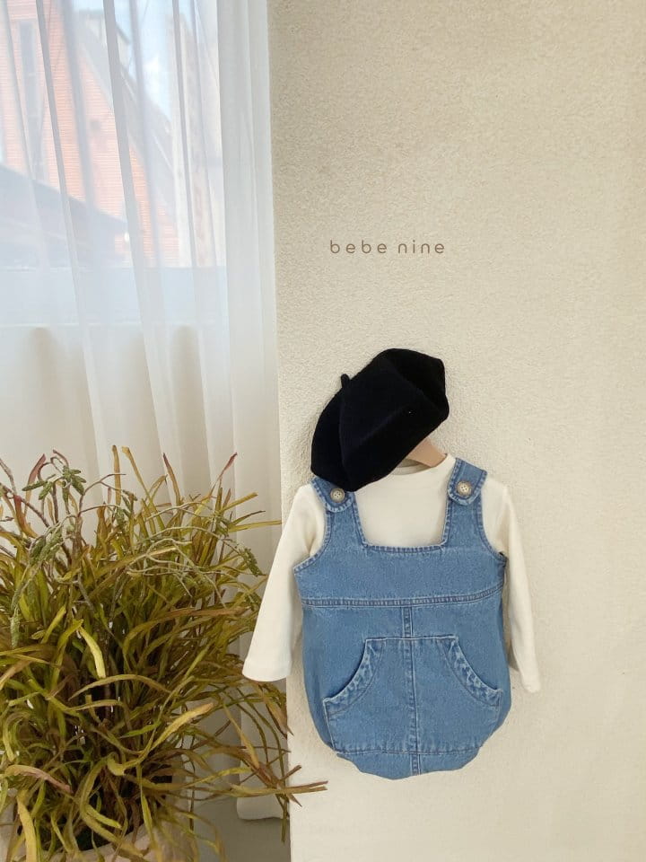 BEBE NINE - Korean Children Fashion - #Kfashion4kids - Bebe Denim Dungarees - 5