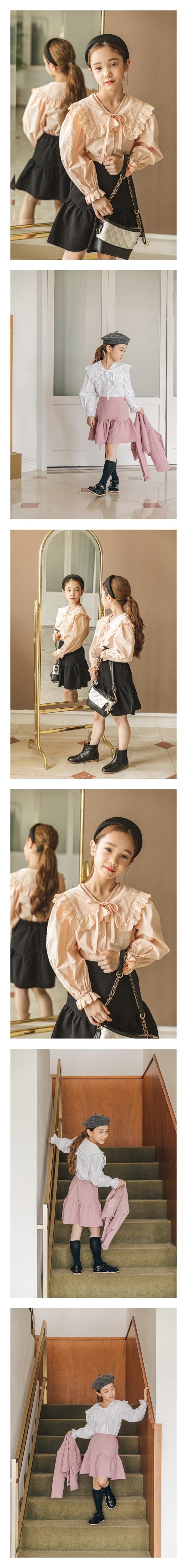 BERRY BERRY - Korean Children Fashion - #Kfashion4kids - Big Collar Blouse