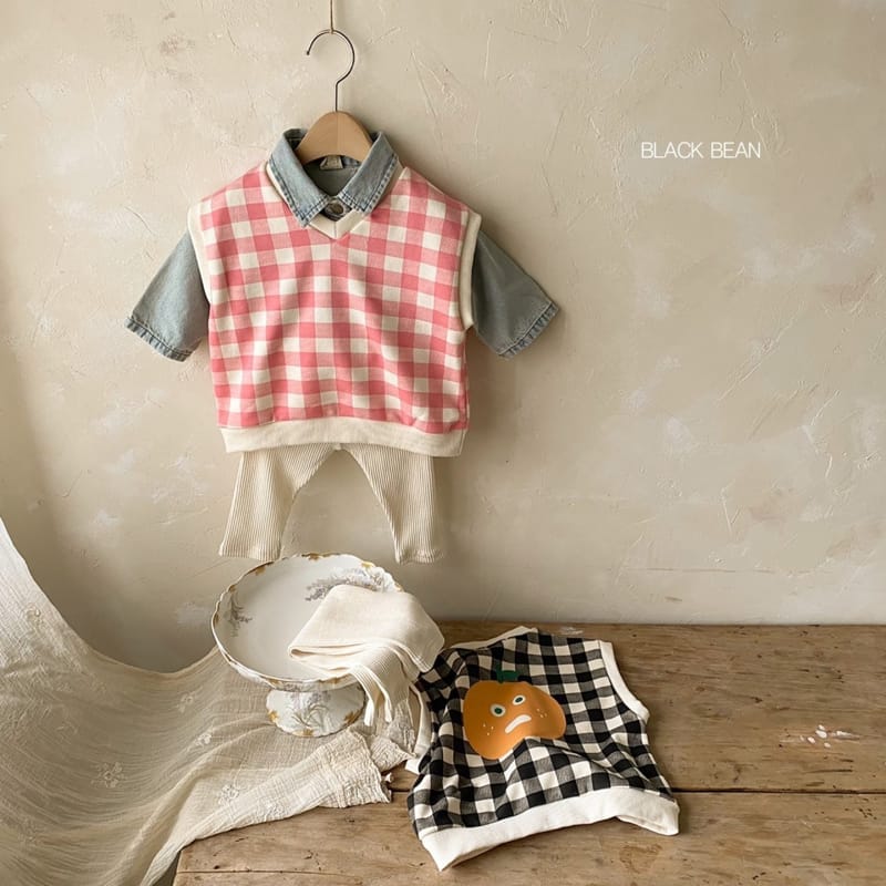 BLACK BEAN - Korean Children Fashion - #Kfashion4kids - Bebe Chemi Top Bottom Set
