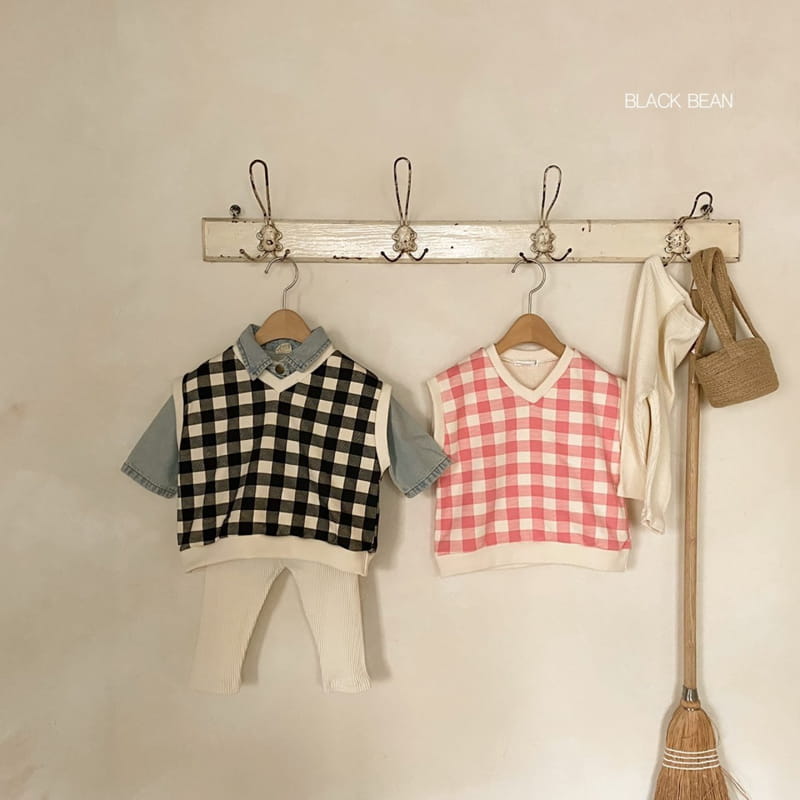 BLACK BEAN - Korean Children Fashion - #Kfashion4kids - Bebe Chemi Top Bottom Set - 2