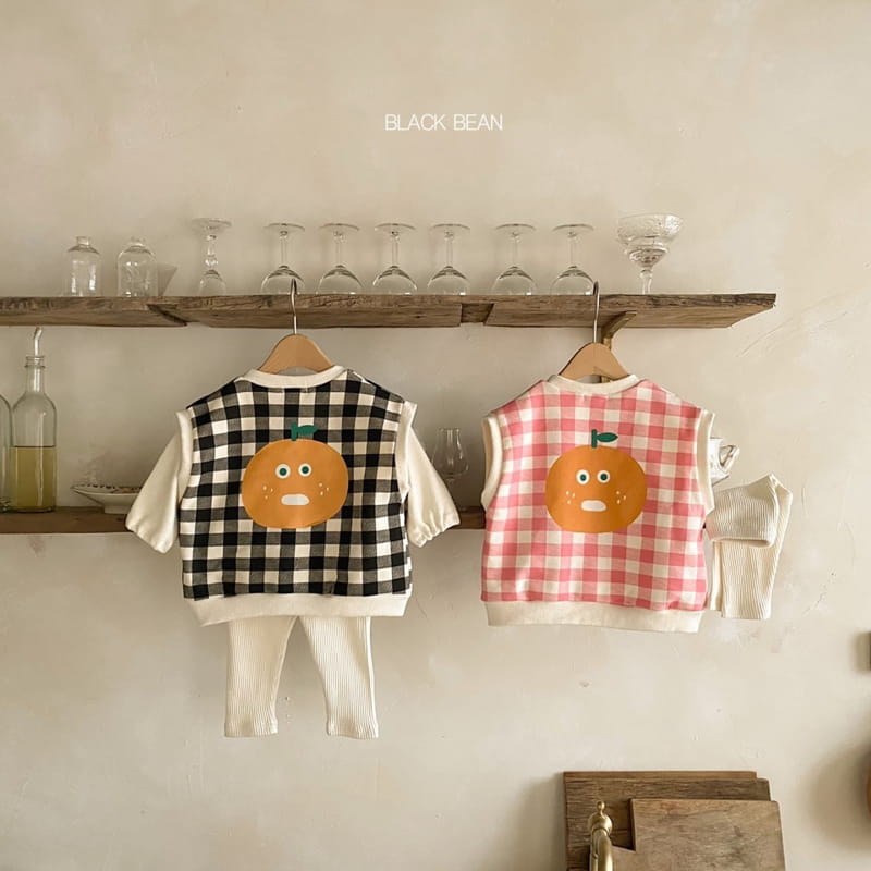 BLACK BEAN - Korean Children Fashion - #Kfashion4kids - Bebe Chemi Top Bottom Set - 3