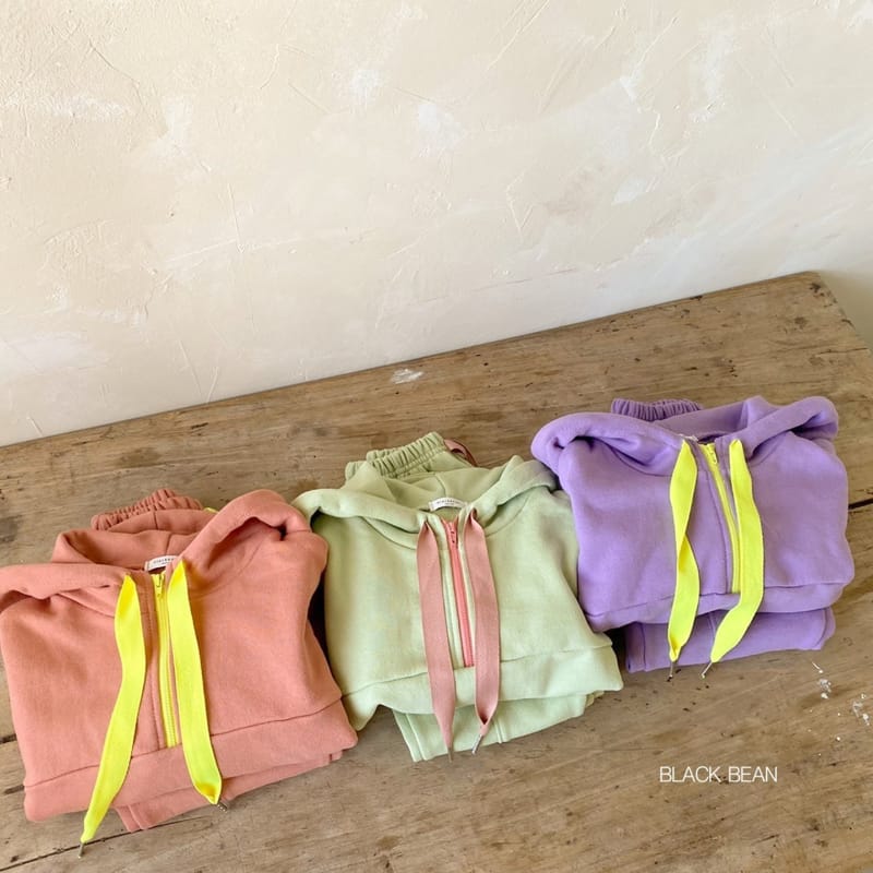 BLACK BEAN - Korean Children Fashion - #Kfashion4kids - Neon Top Bottom Set