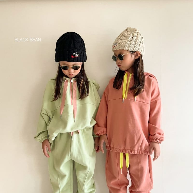 BLACK BEAN - Korean Children Fashion - #Kfashion4kids - Neon Top Bottom Set - 10